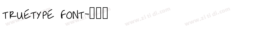 TrueType font字体转换